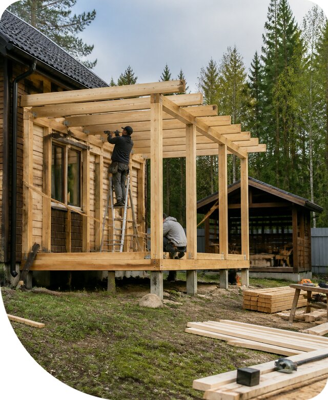 Строительство пристроек и построек на участке в Ставрополе